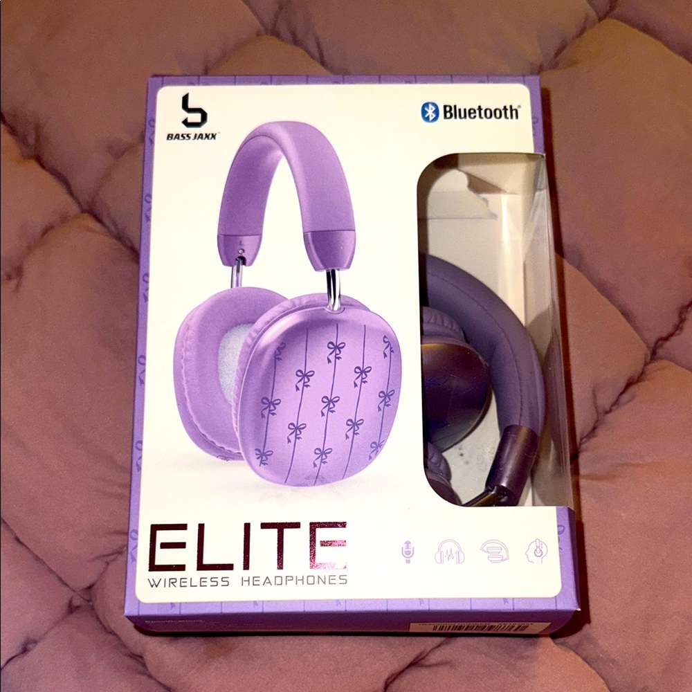 NIB Amazon Purple Elite Wireless Headphones
